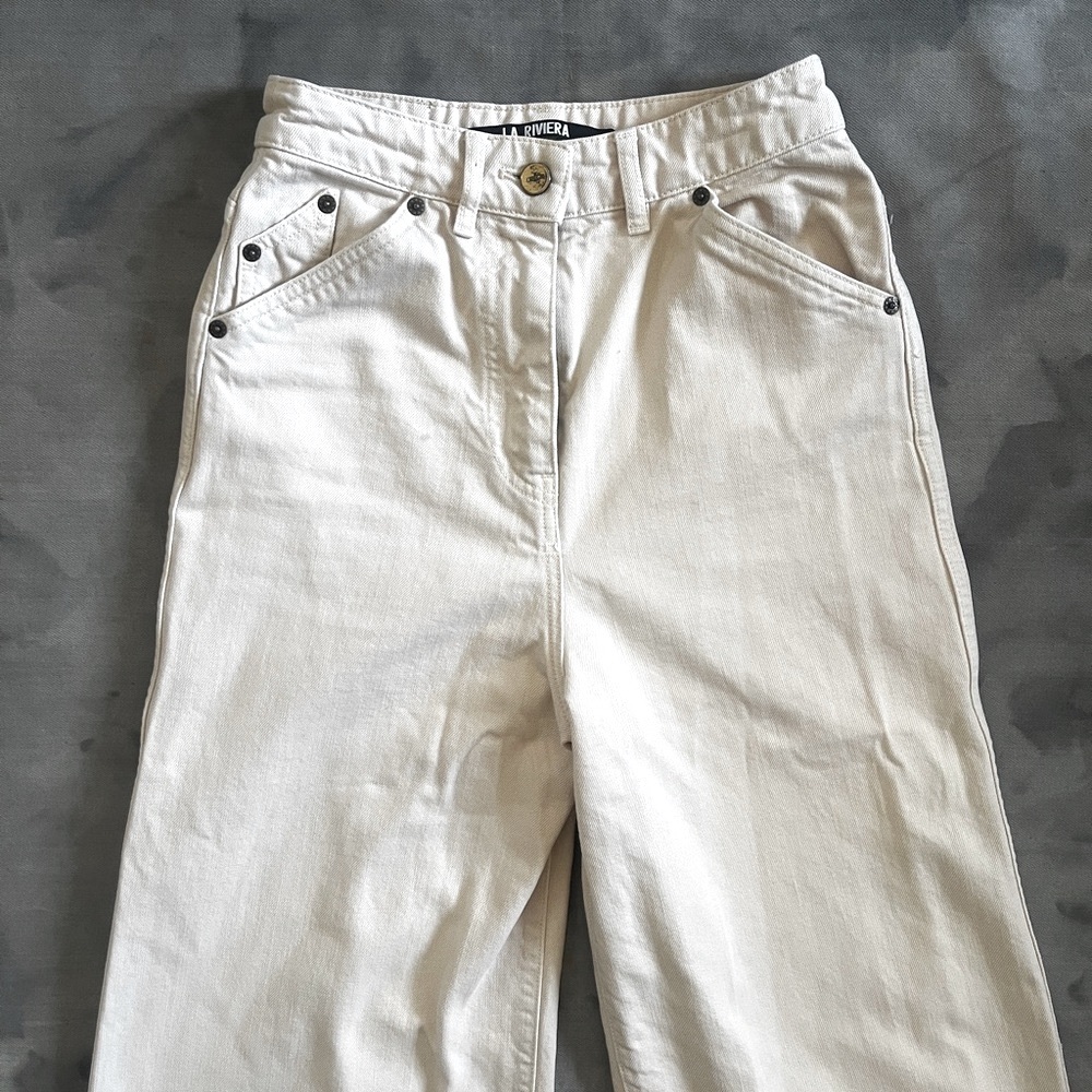 Jacquemus La Riviera Wide Leg Jeans - Picture 2 of 10